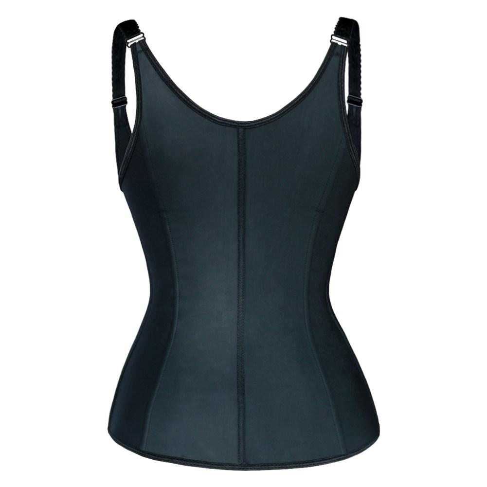 Latex Zipper + Clasp Vest Full Back Vest Trainers LuxxHealth 